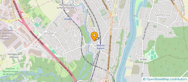 localisation de l'entreprise MADAME CASSANDRA DABLE  CORBEIL-ESSONNES