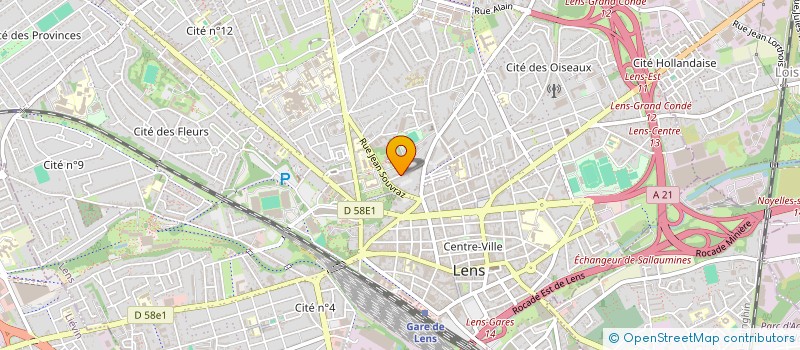 localisation de l'entreprise MADAME CASSANDRA DEBENEDETTI  LENS