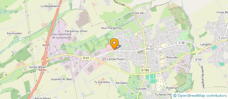 localisation de l'entreprise MADAME CASSANDRA DECHAMPS  BRIEC