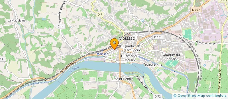 localisation de l'entreprise MADAME CASSANDRA DELABRIERE  MOISSAC