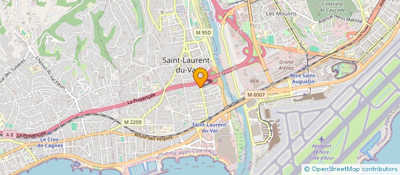 localisation de l'entreprise MADAME CASSANDRA DI COSTANZO  SAINT-LAURENT-DU-VAR