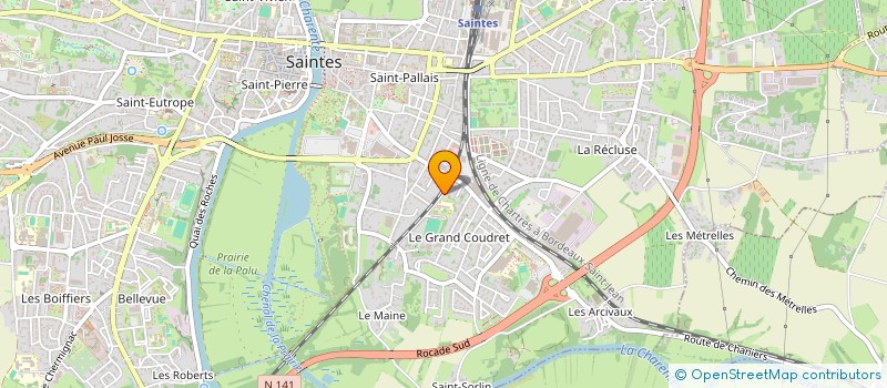 localisation de l'entreprise MADAME CASSANDRA DUBIN  SAINTES