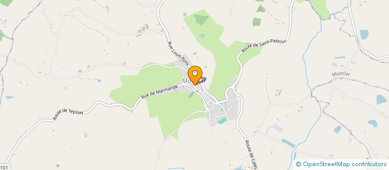 localisation de l'entreprise MADAME CASSANDRA DUJARDIN  MONCLAR