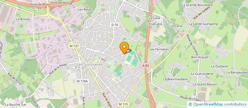 localisation de l'entreprise MADAME CASSANDRA FELTIN à LES SORINIERES