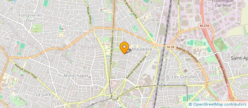 localisation de l'entreprise MADAME CASSANDRA FRERE-HENNEGUET  DIJON