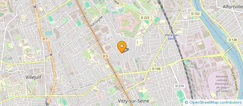 localisation de l'entreprise MADAME CASSANDRA GAILLARD  VITRY-SUR-SEINE