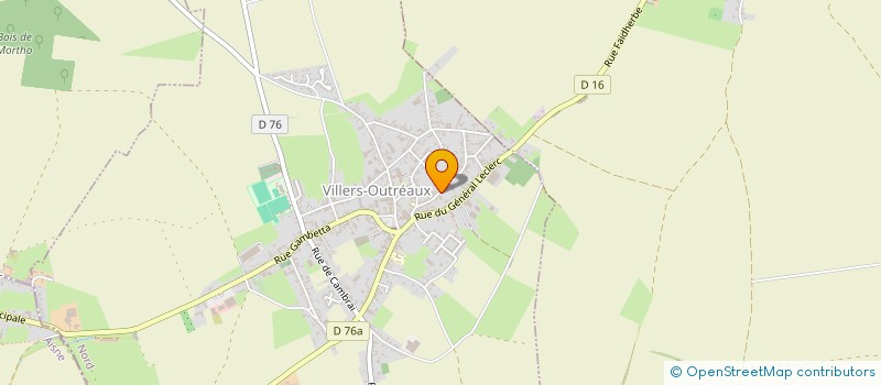 localisation de l'entreprise MADAME CASSANDRA GAUTHIER  VILLERS-OUTREAUX