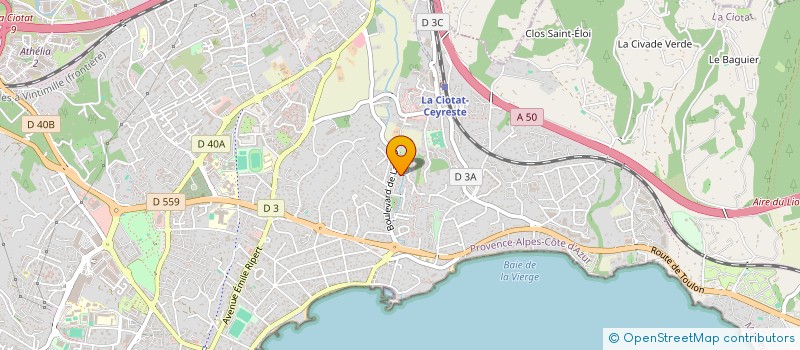 localisation de l'entreprise MADAME CASSANDRA GOUDERGUES  LA CIOTAT