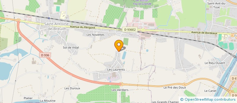 localisation de l'entreprise MADAME CASSANDRA GUIMBEAU à SAINT-ANTOINE-DE-BREUILH