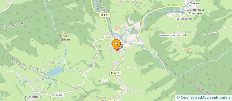 localisation de l'entreprise MADAME CASSANDRA HUOT  FONCINE-LE-BAS