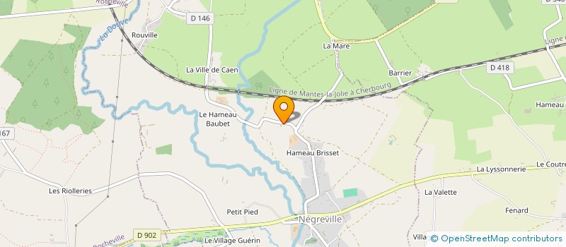 localisation de l'entreprise MADAME CASSANDRA LALAU  NEGREVILLE