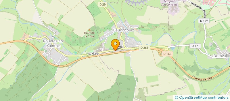 localisation de l'entreprise MADAME CASSANDRA LEGROS  BAUDRICOURT