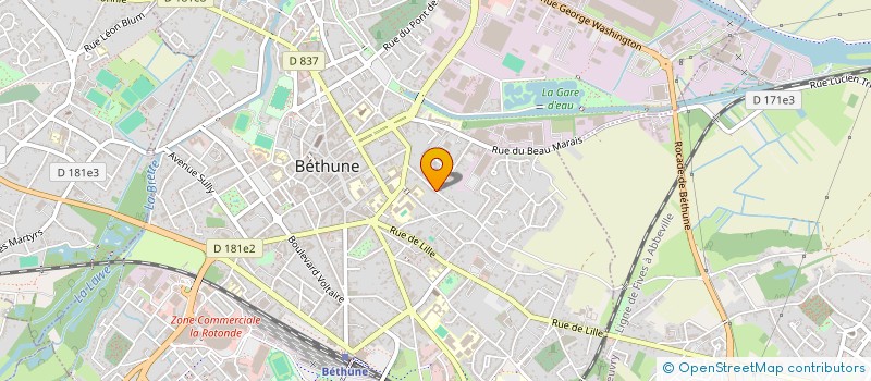 localisation de l'entreprise MADAME CASSANDRA LEMAIRE  BETHUNE