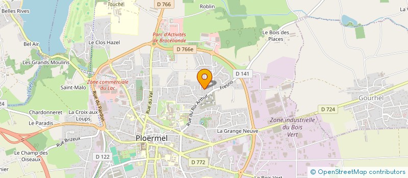 localisation de l'entreprise MADAME CASSANDRA LOCQUE  PLOERMEL