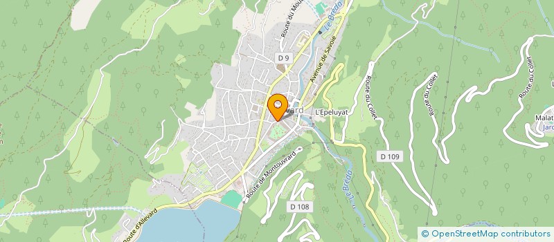 localisation de l'entreprise MADAME CASSANDRA MAGALHAES  ALLEVARD