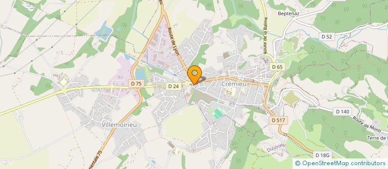 localisation de l'entreprise MADAME CASSANDRA MANDON  CREMIEU