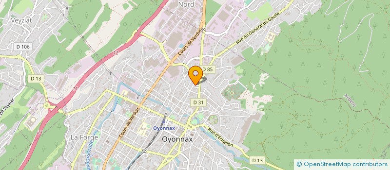 localisation de l'entreprise MADAME CASSANDRA MANRIC à OYONNAX