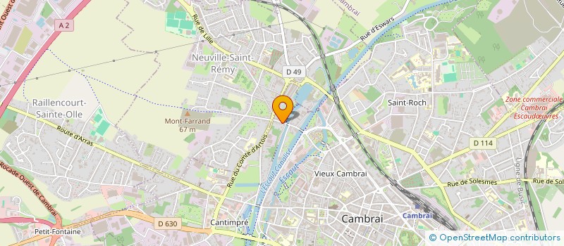 localisation de l'entreprise MADAME CASSANDRA MARCOUX à CAMBRAI