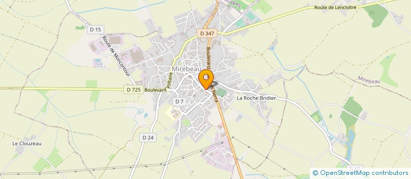 localisation de l'entreprise MADAME CASSANDRA MARTIN  MIREBEAU