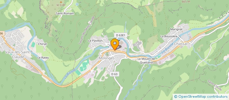 localisation de l'entreprise MADAME CASSANDRA MAZELPEUX  CHASSAL-MOLINGES