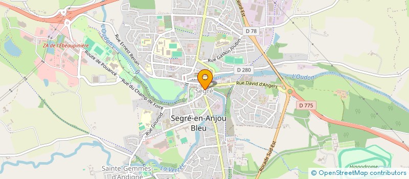 localisation de l'entreprise MADAME CASSANDRA NIELLEZ  SEGRE-EN-ANJOU BLEU