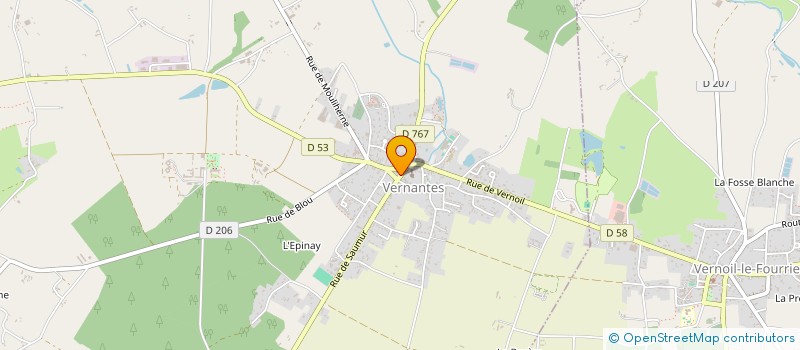 localisation de l'entreprise MADAME CASSANDRA ODIAU  VERNANTES