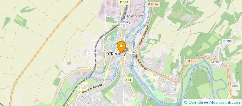 localisation de l'entreprise MADAME CASSANDRA PARISOT à CLAMECY