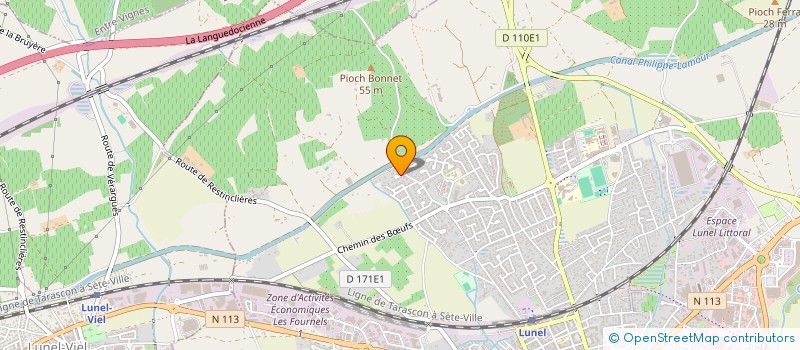 localisation de l'entreprise MADAME CASSANDRA POUGET  LUNEL