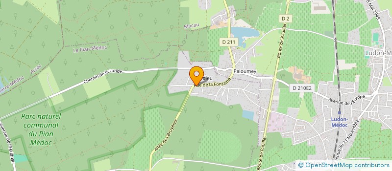 localisation de l'entreprise MADAME CASSANDRA POUILLET  LE PIAN MEDOC