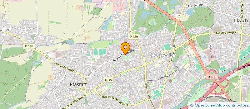 localisation de l'entreprise MADAME CASSANDRA POURRADIER  MULHOUSE