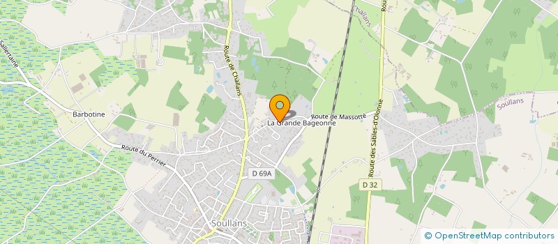 localisation de l'entreprise MADAME CASSANDRA RABALLAND  SOULLANS