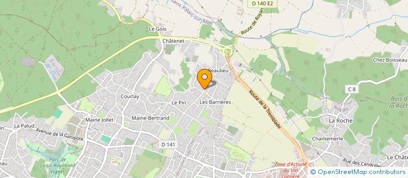 localisation de l'entreprise MADAME CASSANDRA RICHARD  SAINT-PALAIS-SUR-MER