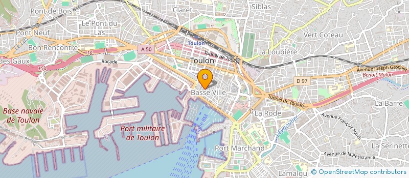 localisation de l'entreprise MADAME CASSANDRA ROBERT  TOULON