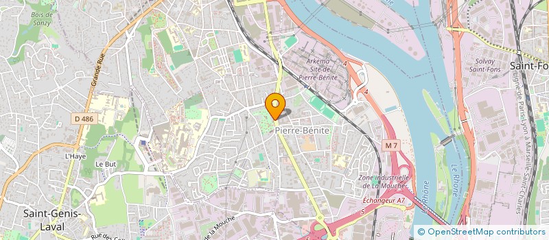 localisation de l'entreprise MADAME CASSANDRA SAGOT  OULLINS-PIERRE-BENITE