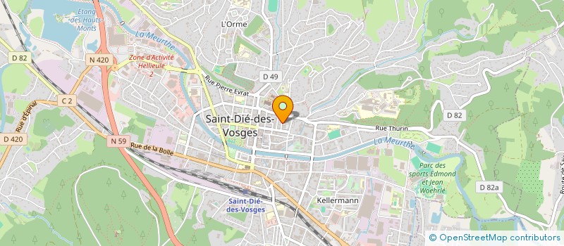 localisation de l'entreprise MADAME CASSANDRA SANTOS  SAINT-DIE-DES-VOSGES