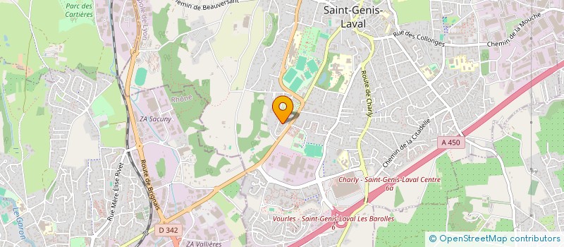 localisation de l'entreprise MADAME CASSANDRA SERRA  SAINT-GENIS-LAVAL