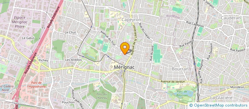 localisation de l'entreprise MADAME CASSANDRA VAILLANT  MERIGNAC