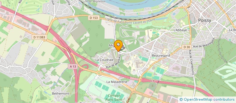 localisation de l'entreprise MADAME CASSANDRA VANHEERSWYNGHELS à POISSY