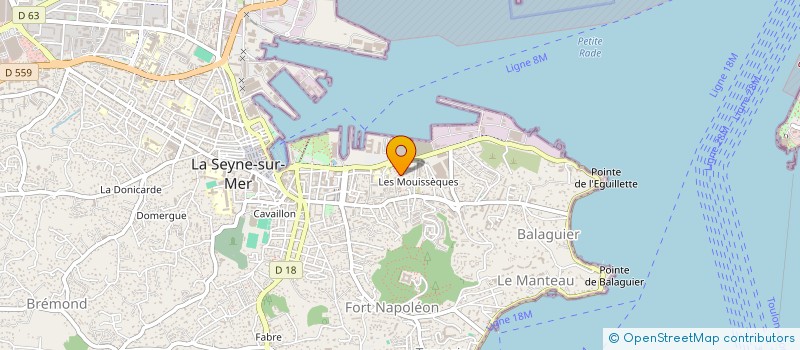 localisation de l'entreprise MADAME CASSANDRA VERANI à LA SEYNE-SUR-MER