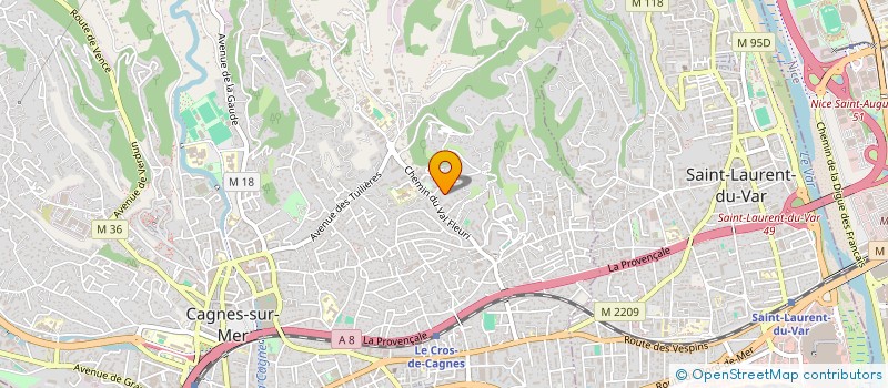 localisation de l'entreprise MADAME CASSANDRA VION à CAGNES-SUR-MER