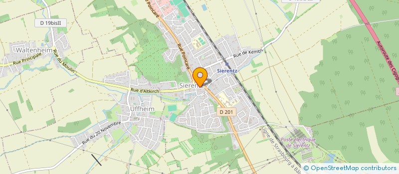 localisation de l'entreprise MADAME CASSANDRA VIRGONE  SIERENTZ