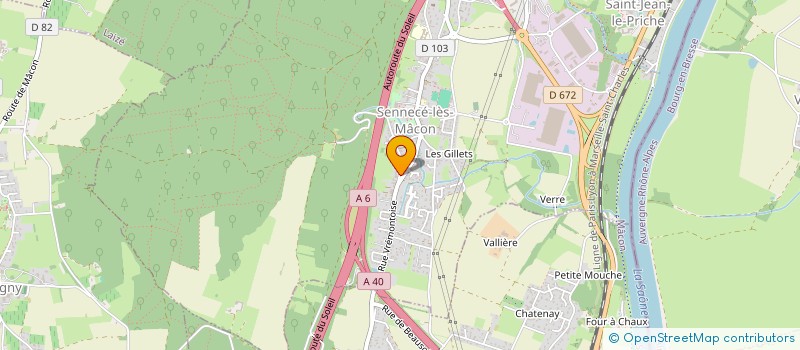 localisation de l'entreprise MADAME CASSANDRA VITORIO DA COSTA  MACON