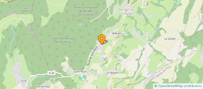 localisation de l'entreprise MADAME CASSANDRE AVENTURIER  MIRIBEL-LES-ECHELLES