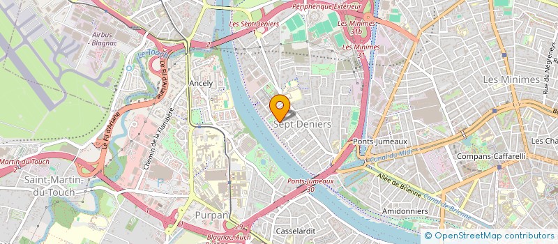localisation de l'entreprise MADAME CASSANDRE BOURREAU  TOULOUSE