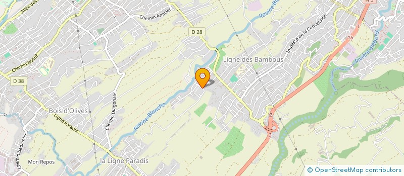 localisation de l'entreprise MADAME CASSANDRE BOURREL  SAINT-PIERRE