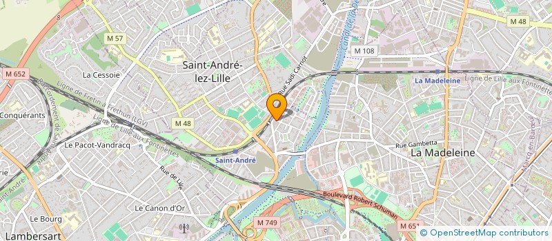 localisation de l'entreprise MADAME CASSANDRE CAILLIAU  SAINT-ANDRE-LEZ-LILLE