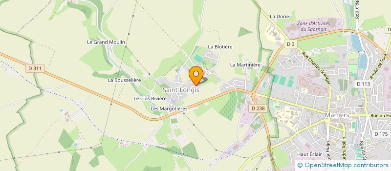 localisation de l'entreprise MADAME CASSANDRE CHAUMONT  SAINT-LONGIS