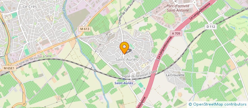 localisation de l'entreprise MADAME CASSANDRE CINIER  SAINT-AUNES