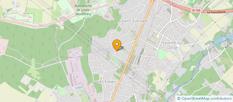 localisation de l'entreprise MADAME CASSANDRE DE OLIVEIRA à SAINT-GERMAIN-LES-ARPAJON