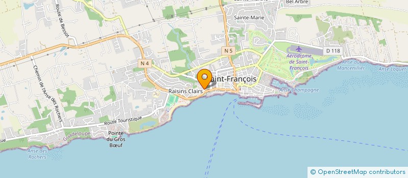 localisation de l'entreprise MADAME CASSANDRE DESIREE  SAINT-FRANCOIS